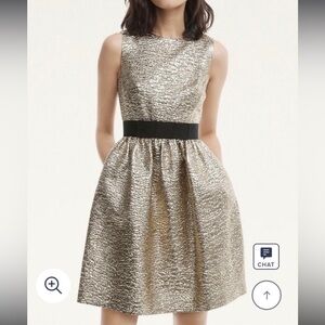 Brooks Brothers Jacquard Empire Dress